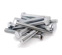 Merriway BH06948 Bulk Hardware-Bulloni a Testa Esagonale in Acciaio Inox 316 A4, Grado Marino, M6 x 25 mm, Confezione da 10, tonalità Argento