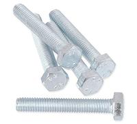 Merriway BH06950 - Bulloni a testa esagonale, in acciaio INOX 316 A4, M8 x 25 mm, confezione da 5, colore: Argento