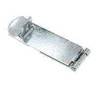 Merriway BH07774 - Piastra in ottone cromato con cerniera e graffetta, 10 cm, colore: Argento