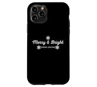 Merry and Bright Seasons Saluti Natale Custodia per iPhone 11 Pro