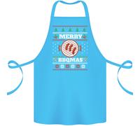 Merry Bbqmas Divertente Natale Grigliata Natale Cotone Grembiule 100% Biologico