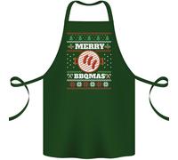 Merry Bbqmas Divertente Natale Grigliata Natale Cotone Grembiule 100% Biologico
