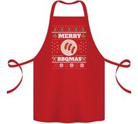 Merry Bbqmas Divertente Natale Grigliata Natale Cotone Grembiule 100% Biologico