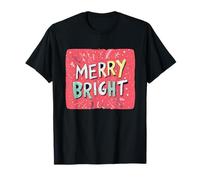 Merry Bright Joy per Un Tocco Festivo Maglietta