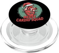 Merry Cardio Squad, luci natalizie a forma di cuore anatomico PopSockets PopGrip per MagSafe