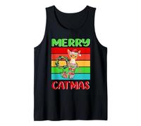 Merry Catmas Abyssinian Christmas Cat Kitty Funny Xmas Canotta