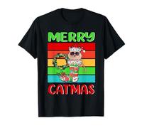 Merry Catmas Birman Christmas Cat Kitty Funny Xmas Maglietta
