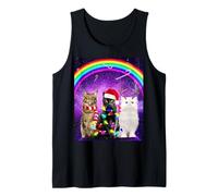 Merry Catmas Cat Christmas in Space Funny Kittens Cats Xmas Canotta
