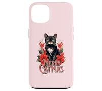 Merry Catmas Christmas Cat Mom Feline Lover Festivity Custodia per iPhone 13