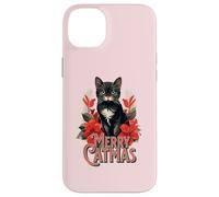 Merry Catmas Christmas Cat Mom Feline Lover Festivity Custodia per iPhone 14 Plus
