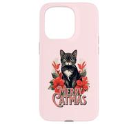 Merry Catmas Christmas Cat Mom Feline Lover Festivity Custodia per iPhone 15 Pro