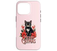 Merry Catmas Christmas Cat Mom Feline Lover Festivity Custodia per iPhone 16 Pro
