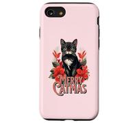 Merry Catmas Christmas Cat Mom Feline Lover Festivity Custodia per iPhone SE (2020) / 7/8