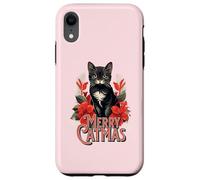 Merry Catmas Christmas Cat Mom Feline Lover Festivity Custodia per iPhone XR
