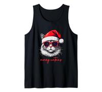 Merry Catmas Funny Christmas Cat Lover Canotta