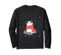Merry Catmas - Gatti di Natale - Meowy Christmas Maglia a Manica