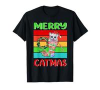 Merry Catmas Ragdoll Christmas Cat Kitty Funny Xmas Maglietta