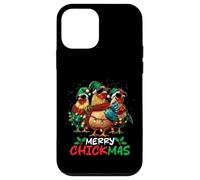 Merry Chickmas Chicken Lovers Christmas Lights Farmer Xmas Custodia per iPhone 12 mini