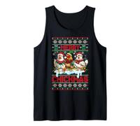 Merry Chickmas Ugly Sweater Chicken Lovers Christmas Outfit Canotta