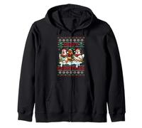 Merry Chickmas Ugly Sweater Chicken Lovers Christmas Outfit Felpa con Cappuccio