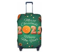 Merry Christmas 2025 - Coperture per bagagli da viaggio, elastiche, per valigie, 45-81 cm, Nero , M