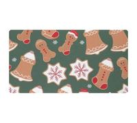 Merry Christmas-51 - Tappetini da cucina deluxe per pavimento, lavabili in lavatrice e impermeabili, ad asciugatura rapida, antiscivolo, con design retrò vintage