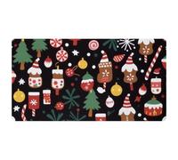 Merry Christmas-66 - Tappetini da cucina deluxe per pavimento, lavabili in lavatrice e impermeabili, ad asciugatura rapida, antiscivolo, con design retrò vintage