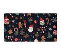 Merry Christmas-90 - Tappetini da cucina deluxe per pavimento, lavabili in lavatrice e impermeabili, ad asciugatura rapida, antiscivolo, con design retrò vintage