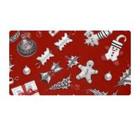 Merry Christmas-96 - Tappetini da cucina deluxe per pavimento, lavabili in lavatrice e impermeabili, ad asciugatura rapida, antiscivolo, con design retrò vintage