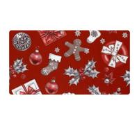 Merry Christmas-99 - Tappetini da cucina deluxe per pavimento, lavabili in lavatrice e impermeabili, ad asciugatura rapida e antiscivolo, con design retrò vintage