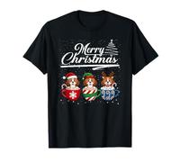 Merry Christmas Beagle Reindeer Elf Santa Squad Dog Lover Maglietta