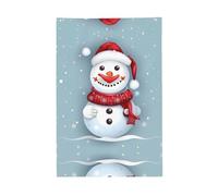 Merry Christmas Bella Pupazzo di Neve Colore Vivido Bandiera 2x3 Ft Per All'aperto Bandiere Banner Con Occhielli Poliestere Premium