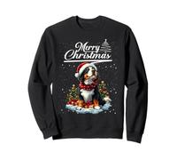 Merry Christmas Bernese Mountain Dog Santa Dog Lovers Xmas Felpa