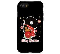 Merry Christmas Black Girl Magic Melanin Xmas Poinsettia Fun Custodia per iPhone SE (2020) / 7/8