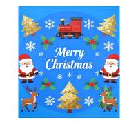 Merry Christmas Blu Scuro Decorativo Natale Copertura Lavastoviglie Riutilizzabile Magnete Frigorifero Completa Decorazione Vacanza Imán de la Puerta del Lavavajillas 58,4x66 cm