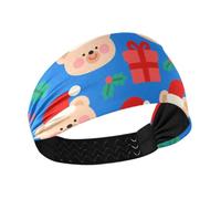 Merry Christmas Brown Bear Antiscivolo? Fasce elastiche per capelli per make up Running Yoga make up cintas para el cabello de mujer