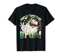 Merry Christmas Bruh Funny Santa Claus Meme Maglietta