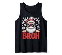 Merry Christmas Bruh Meme - Divertente Detto per Brother Boys Men Canotta