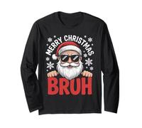 Merry Christmas Bruh Meme - Divertente Detto per Brother Boys Men Maglia a Manica