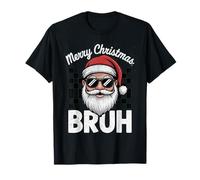 Merry Christmas Bruh Meme - Divertente Detto per Brother Boys Men Maglietta