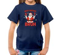 Merry Christmas Bruh - T-Shirt - Sei Sette 6 7 Meme Brainrot Divertente
