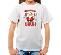 Merry Christmas Bruh - T-Shirt - Sei Sette 6 7 Meme Brainrot Divertente