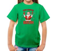 Merry Christmas Bruh - T-Shirt - Sei Sette 6 7 Meme Brainrot Divertente