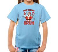 Merry Christmas Bruh - T-Shirt - Sei Sette 6 7 Meme Brainrot Divertente