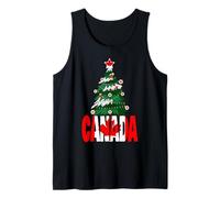 Merry Christmas Canada Canadian Christmas Tree Uomini Donne Canotta