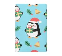 Merry Christmas Cartoon Black Penguin presepe biancheria da letto set biancheria da letto per mini culla 52 ''x28 '' sábanas para