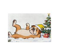 Merry Christmas Cartoon Dog Jigsaw Puzzle per anziani Brain Teasing Fun & Perfect Wall Art Impossible Hard Perfect for Game Night Puzzle per adulti 1000 pezzi