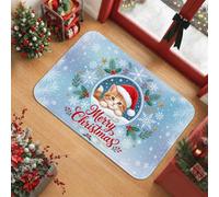 Merry Christmas Cat Citazione Area Tappeto 2 'X 3'