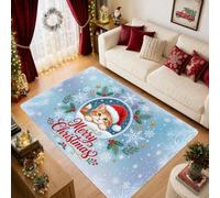 Merry Christmas Cat Citazione Area Tappeto 5' X 7'