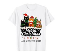 Merry Christmas Cat - Simpatiche luci per Gatti Kawaii Snow Cozy Maglietta